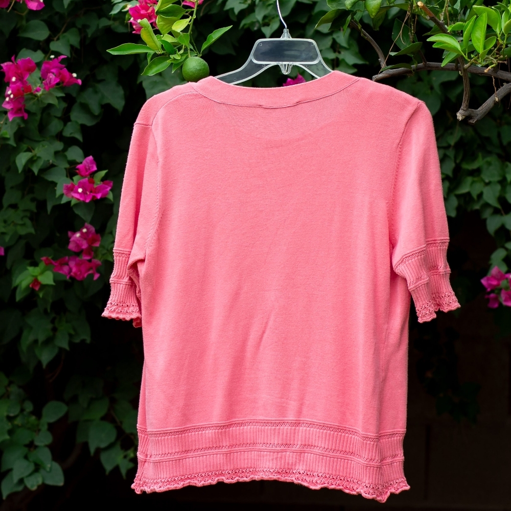 Chadwicks Of Boston Coral Cardigan Twinset - Picture 11 of 12